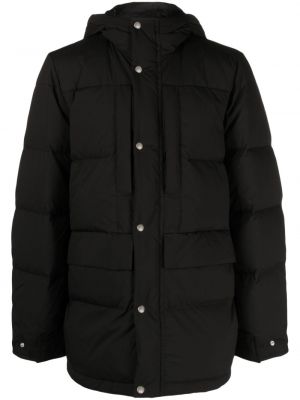 Péřový kabát s kapucí Ps Paul Smith černý