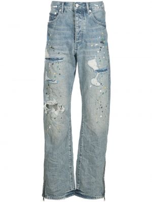 Distressed straight jeans Purple Brand