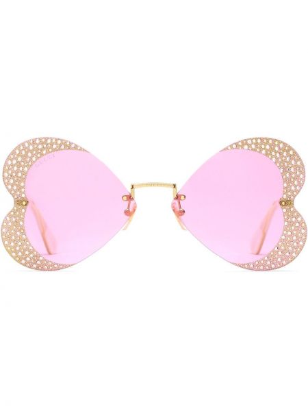 Gafas de sol con corazón Gucci Eyewear rosa