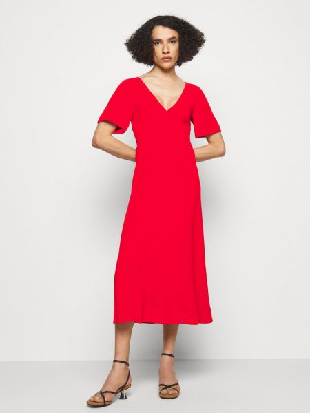 Sukienka długa Victoria Beckham czerwona