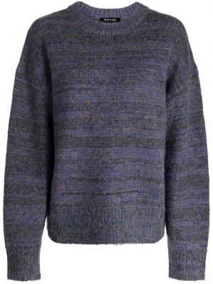 Prugasti džemper s printom Tout A Coup ljubičasta