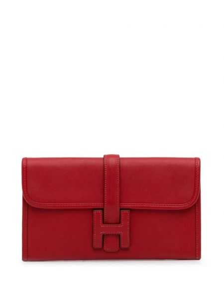 Portefeuille Hermès Pre-owned rouge