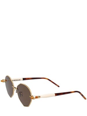 Asimetriški akiniai nuo saulės Kuboraum Berlin auksinė