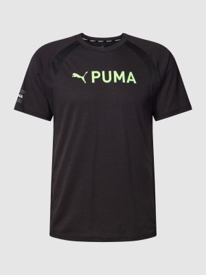 Koszulka z nadrukiem Puma czarna