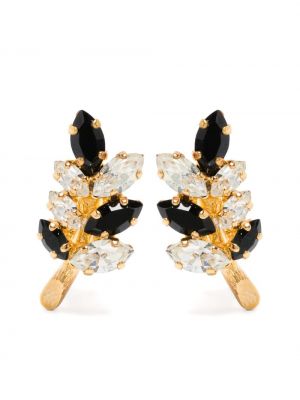 Boucles d'oreilles à boucle en cristal Christian Dior Pre-owned