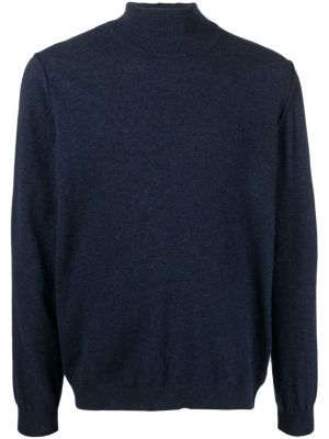 Pletený sveter Woolrich modrá