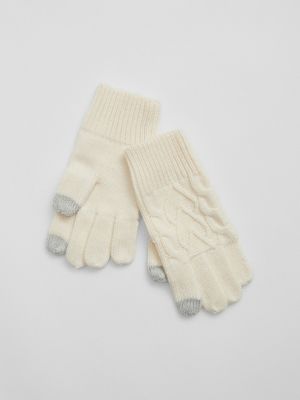Rękawiczki Gap białe