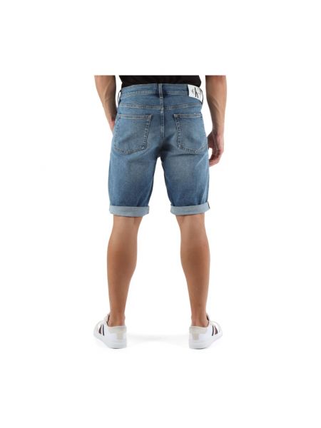 Pantalones cortos slim fit con bolsillos Calvin Klein Jeans azul