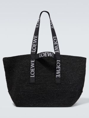 Jacquard bevásárlótáska Loewe fekete