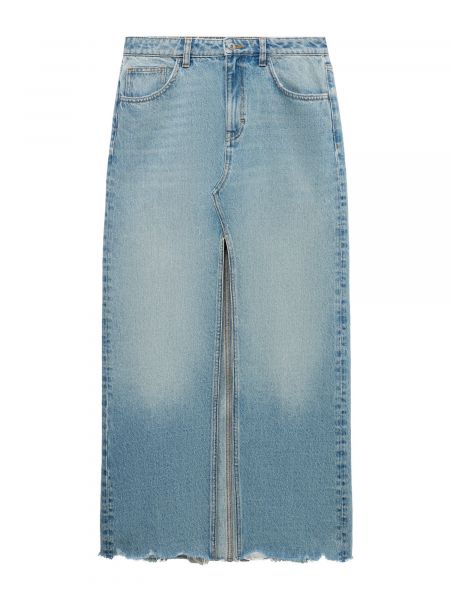 Denimnederdel Mango blå