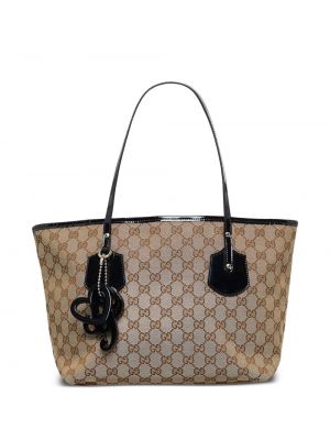 Nákupná taška Gucci Pre-owned hnedá