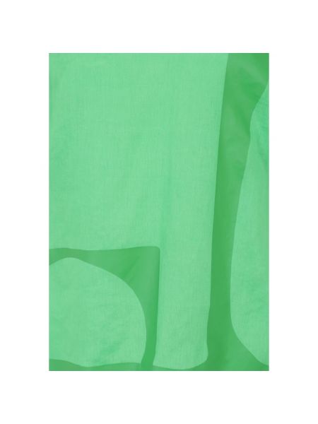 Blusa de lino con estampado Doris S verde