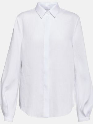 Ленена риза Gabriela Hearst бяло