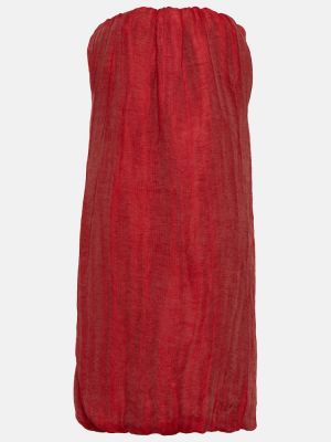 Sukienka midi bawełniana Khaite czerwona