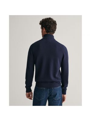 Повседневный свитер на молнии Gant синий