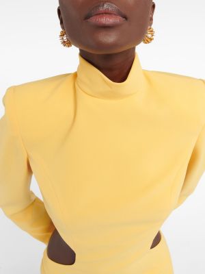 Mini vestido de crepé Mônot amarillo