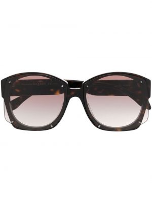 Overdimensjonert gradient briller Alexander Mcqueen Eyewear brun