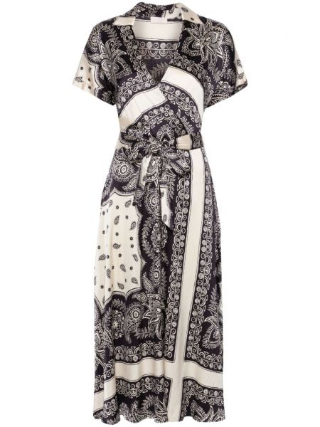 Σατέν μίντι φόρεμα με σχέδιο Liu Jo