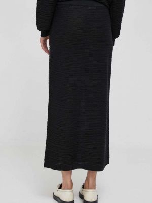 Midi sukně Sisley černé