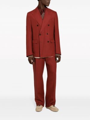 Costume plissé Dolce & Gabbana rouge