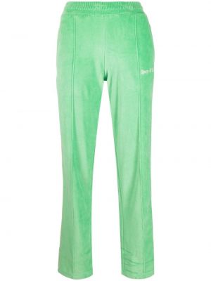 Pantaloni sport cu broderie Sporty & Rich verde