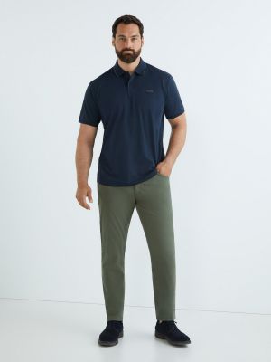 Pantalones de algodón con bolsillos Hackett verde