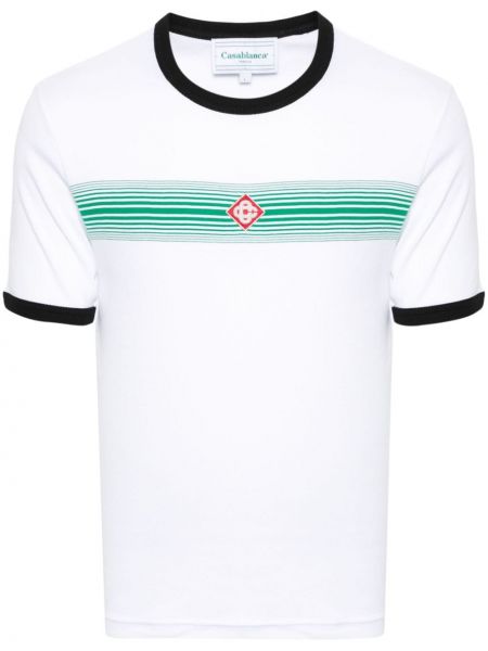 Gestreifte t-shirt mit farbverlauf Casablanca