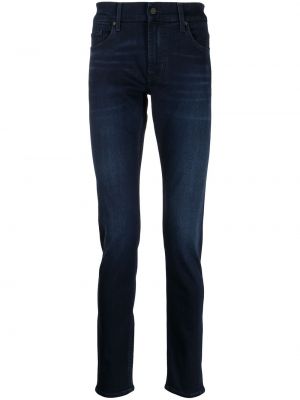 Lav midje skinny jeans 7 For All Mankind blå