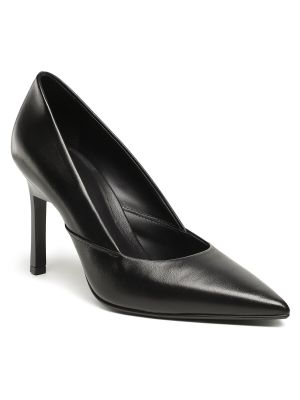 Nizki čevlji s peto z visoko peto Calvin Klein črna