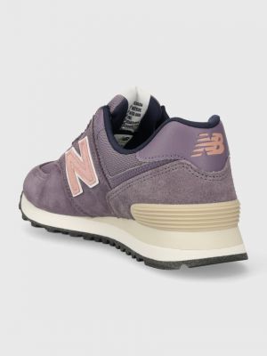 Sneakerși din piele New Balance 574 violet