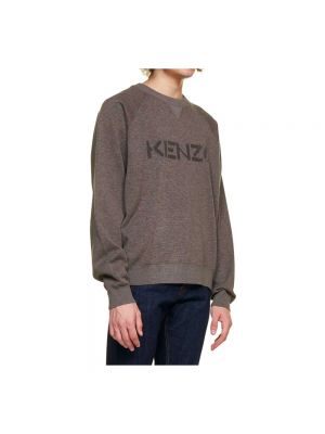 Sweter Kenzo brązowy