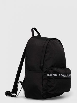 Plecak z nadrukiem Tommy Jeans czarny