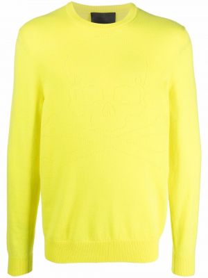 Кашмирен пуловер Philipp Plein жълто