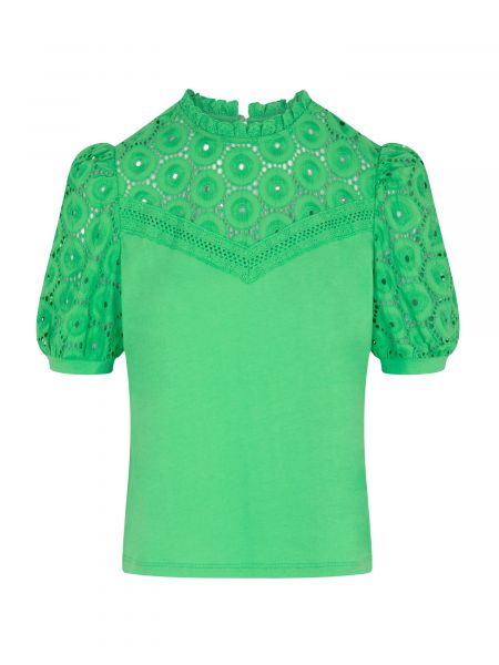 Bluză din bumbac Morgan verde