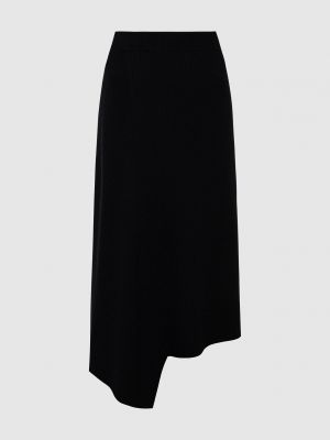 Черная шерстяная юбка Max Mara