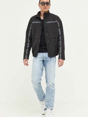 Kurtka jeansowa oversize Karl Lagerfeld Jeans czarna