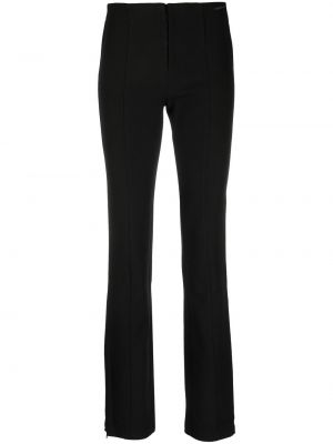 Pantaloni cu broderie Calvin Klein Jeans negru
