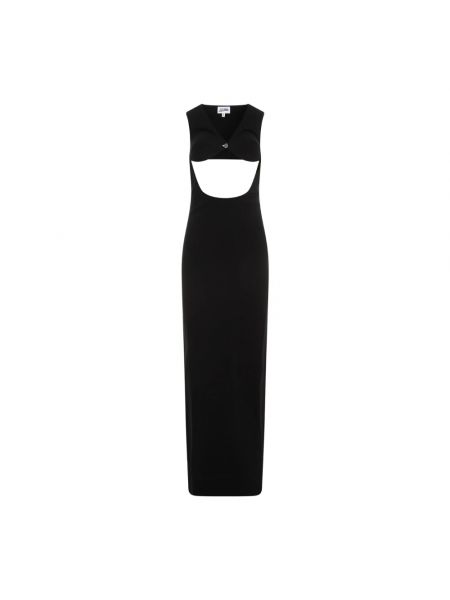 Sukienka długa bez rękawów Jean Paul Gaultier czarna
