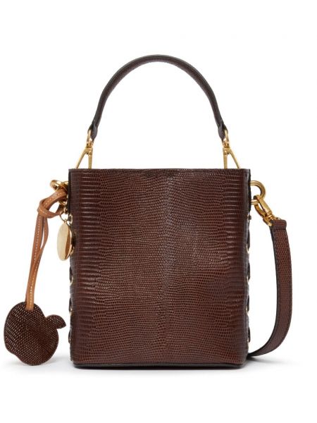 Leder anhänger Stella Mccartney braun