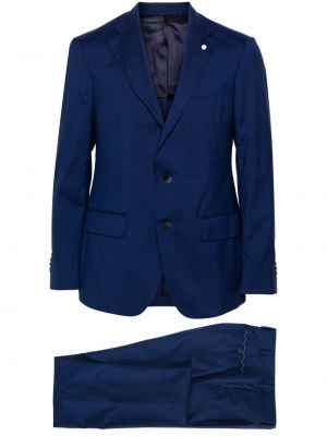 Oblek Luigi Bianchi Mantova modrý