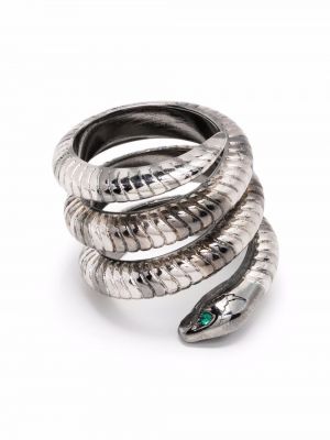 Gyvatės rašto žiedas Zadig&voltaire sidabrinė