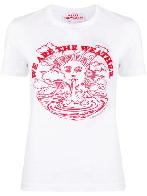 T-shirt con motivo a stelle Stella Mccartney bianco