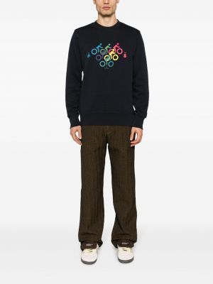 Sweatshirt aus baumwoll mit print Ps Paul Smith blau
