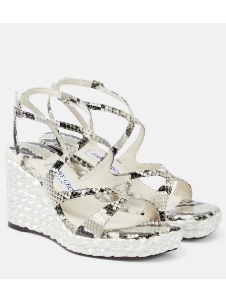 Læder espadrillos Jimmy Choo