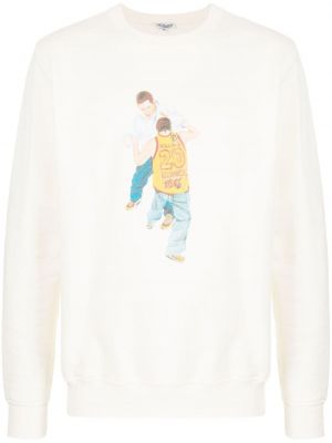 Sweatshirt mit print Leathersmith Of London weiß