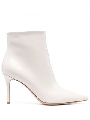 Leder ankle boots Gianvito Rossi weiß