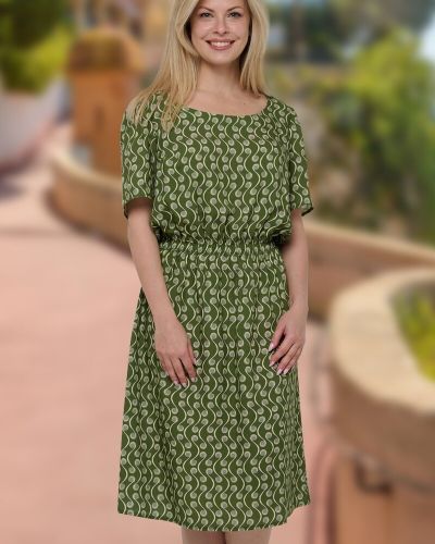 Платье Mix-mode, зеленое