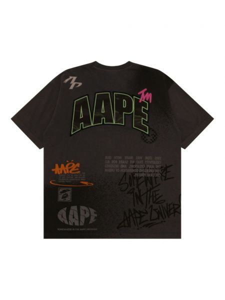 Kokvilnas t-krekls Aape By *a Bathing Ape® melns
