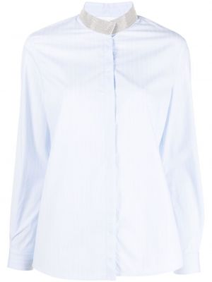 Camicia a righe Fabiana Filippi blu