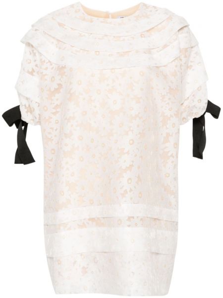 Mini haljina s cvjetnim printom s čipkom Parlor